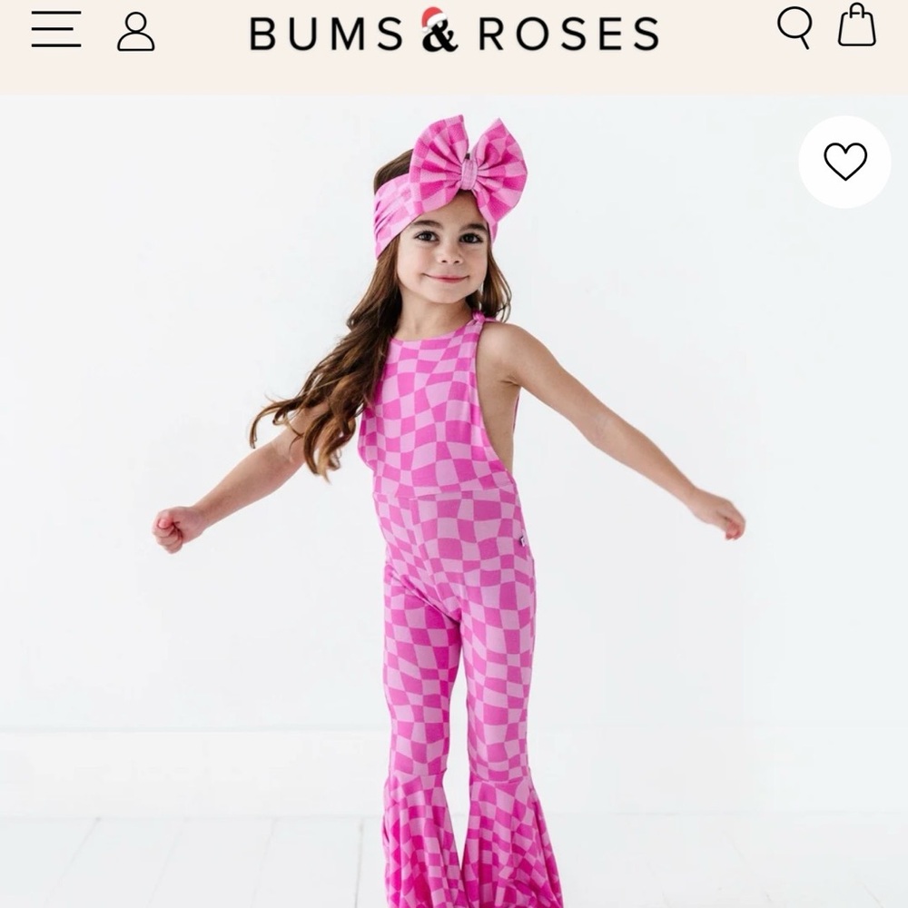 Bums & Roses Romper 3-6 months
